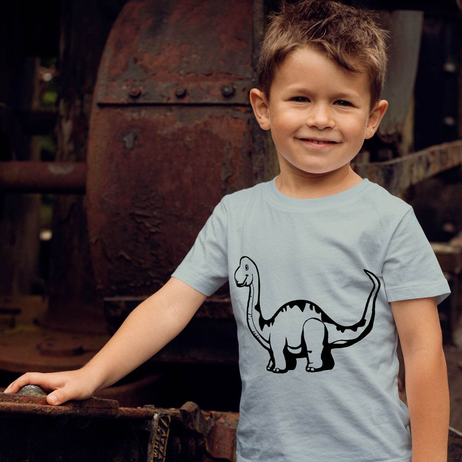 Langhalsdino / Plotterdatei Dino - Sewando