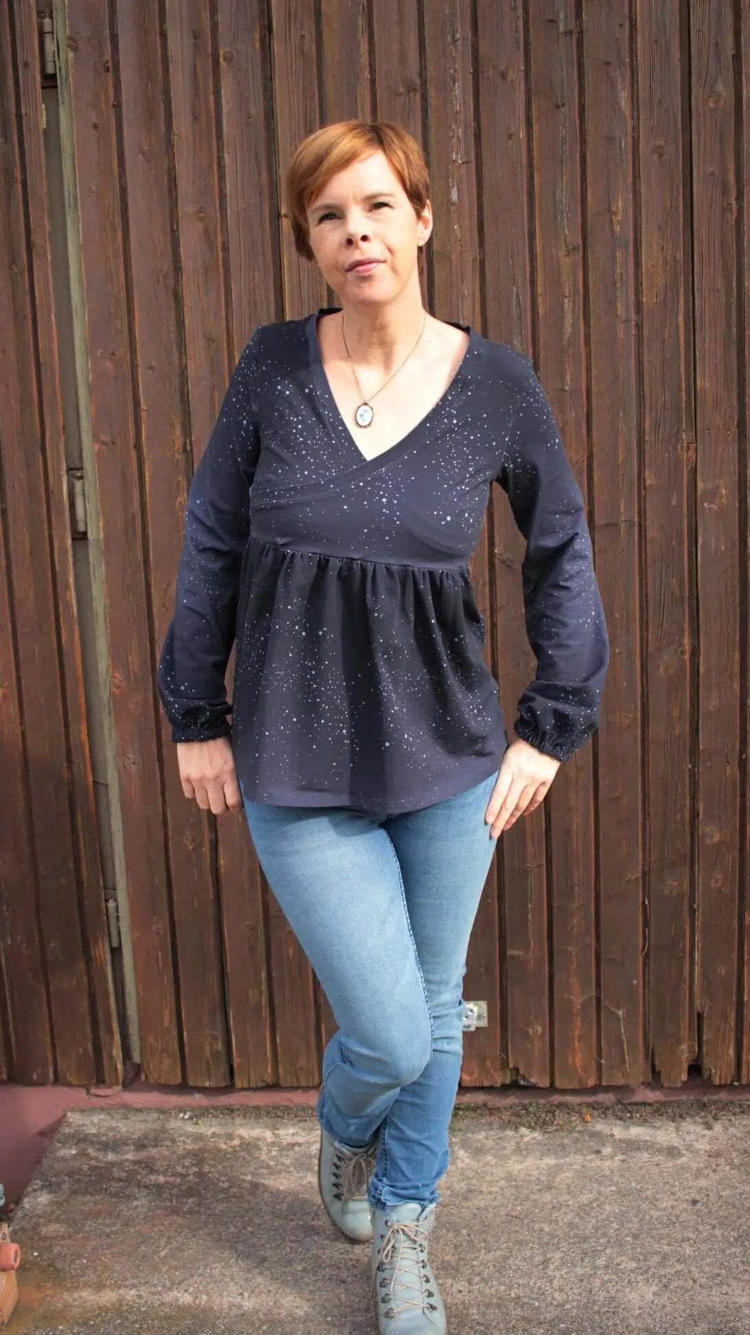 Schnittmuster Add-On Bischofsärmel für Kleid Ametrin & Opal Gr. 32 - 56 DE - Sewando