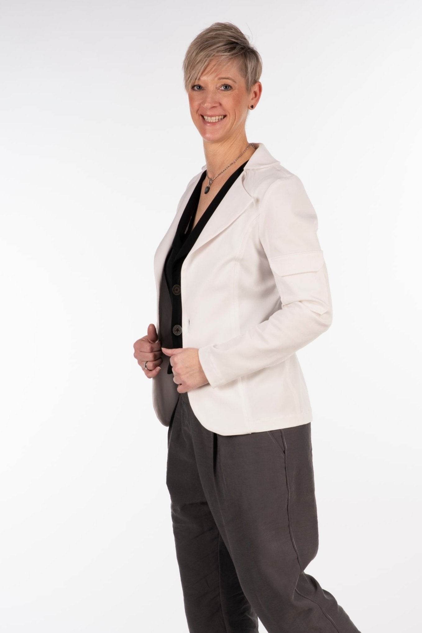 Blazer mit Ärmeltasche, abnehmbarer Kapuze und mit oder ohne Futter in S-XL - Sewando