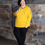 Schnittmuster CHRISTA - Hoodie oder Shirt mit besonderer Teilungnaht Gr. 34-54 - Sewando