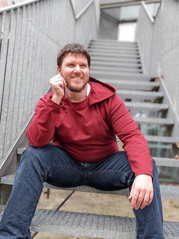 Schnittmuster CHRIS - Shirt oder Hoodie mit Teilungsnaht für ihn Gr. 44-62 - Sewando