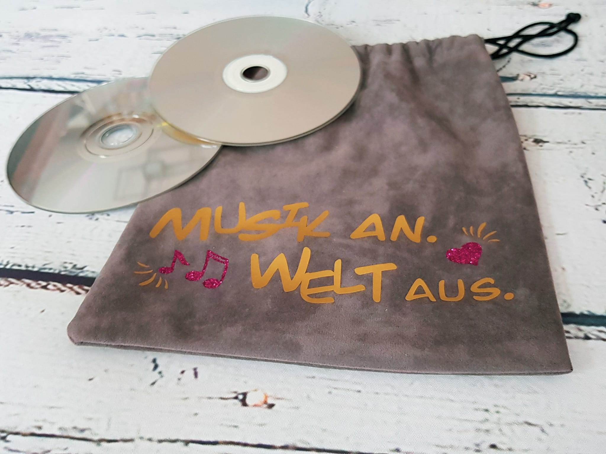 Musik an, Welt aus | SVG, DXF, PNG Plotterdatei, Laserdatei - Sewando