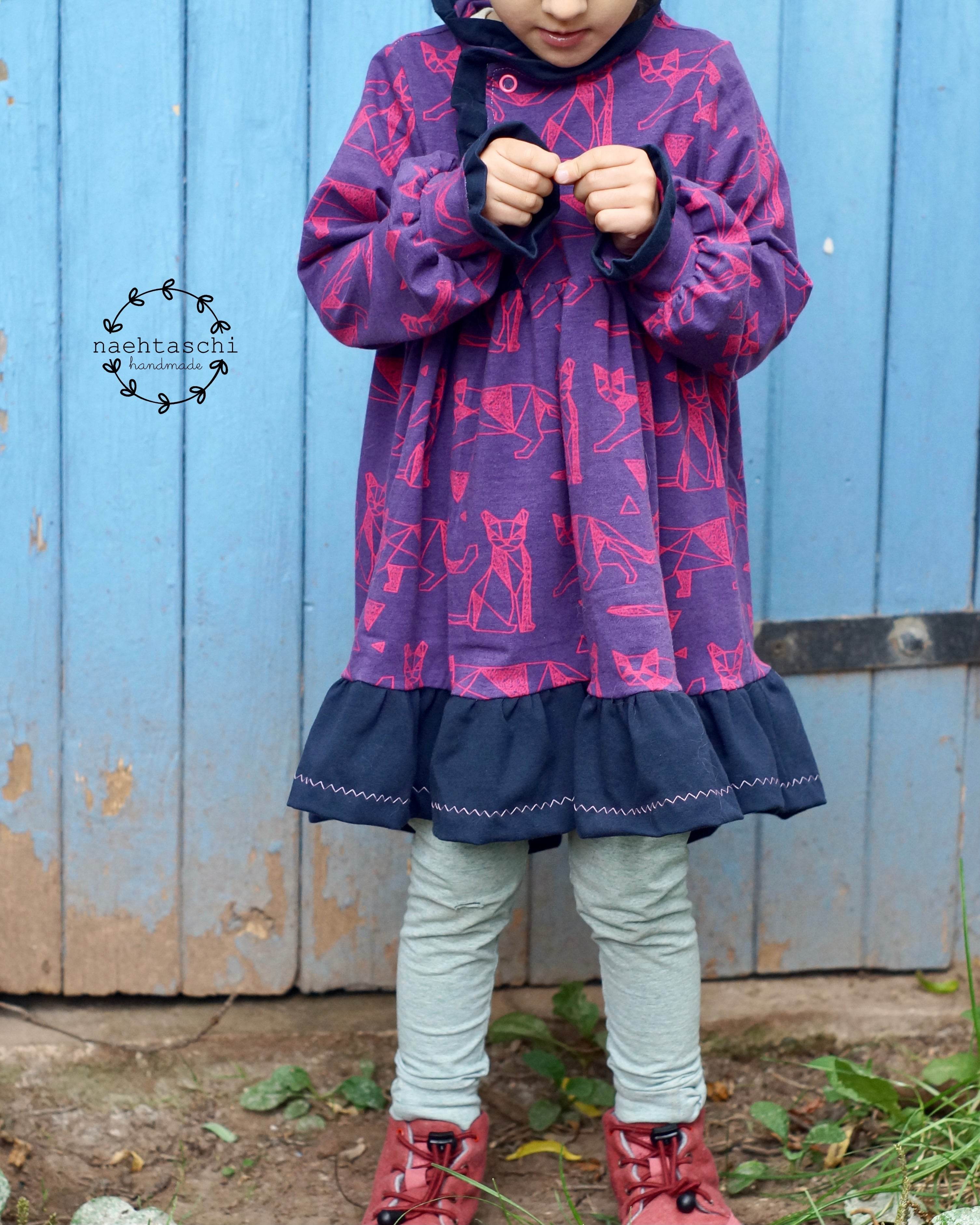 Schnittmuster Kleid Mia Größen 80-140, - Sewando