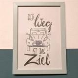 Der Weg ist das Ziel | SVG, DXF & PNG Plotterdatei, Laserdatei - Sewando