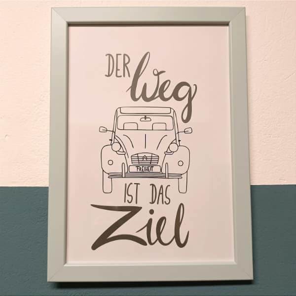 Der Weg ist das Ziel | SVG, DXF & PNG Plotterdatei, Laserdatei - Sewando