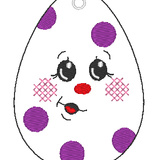 Stickdatei - 6 Ostereier mit Gesicht (ITH und Doodle) - Sewando