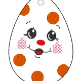 Stickdatei - 6 Ostereier mit Gesicht (ITH und Doodle) - Sewando