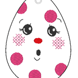 Stickdatei - 6 Ostereier mit Gesicht (ITH und Doodle) - Sewando