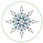 Stickdatei - Untersetzer Single Line Advent (24 Dateien) - Sewando