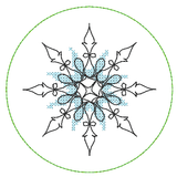 Stickdatei - Untersetzer Single Line Advent (24 Dateien) - Sewando