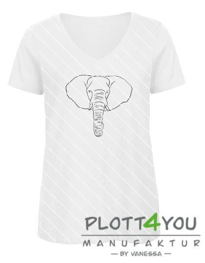 Elefant | SVG, DXF, PNG Plotterdatei, Laserdatei - Sewando