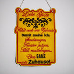 Hausordnung Schild ITH 4 Größen 13x18, 15x20, 20x28, 24x33 Stickdatei - Sewando