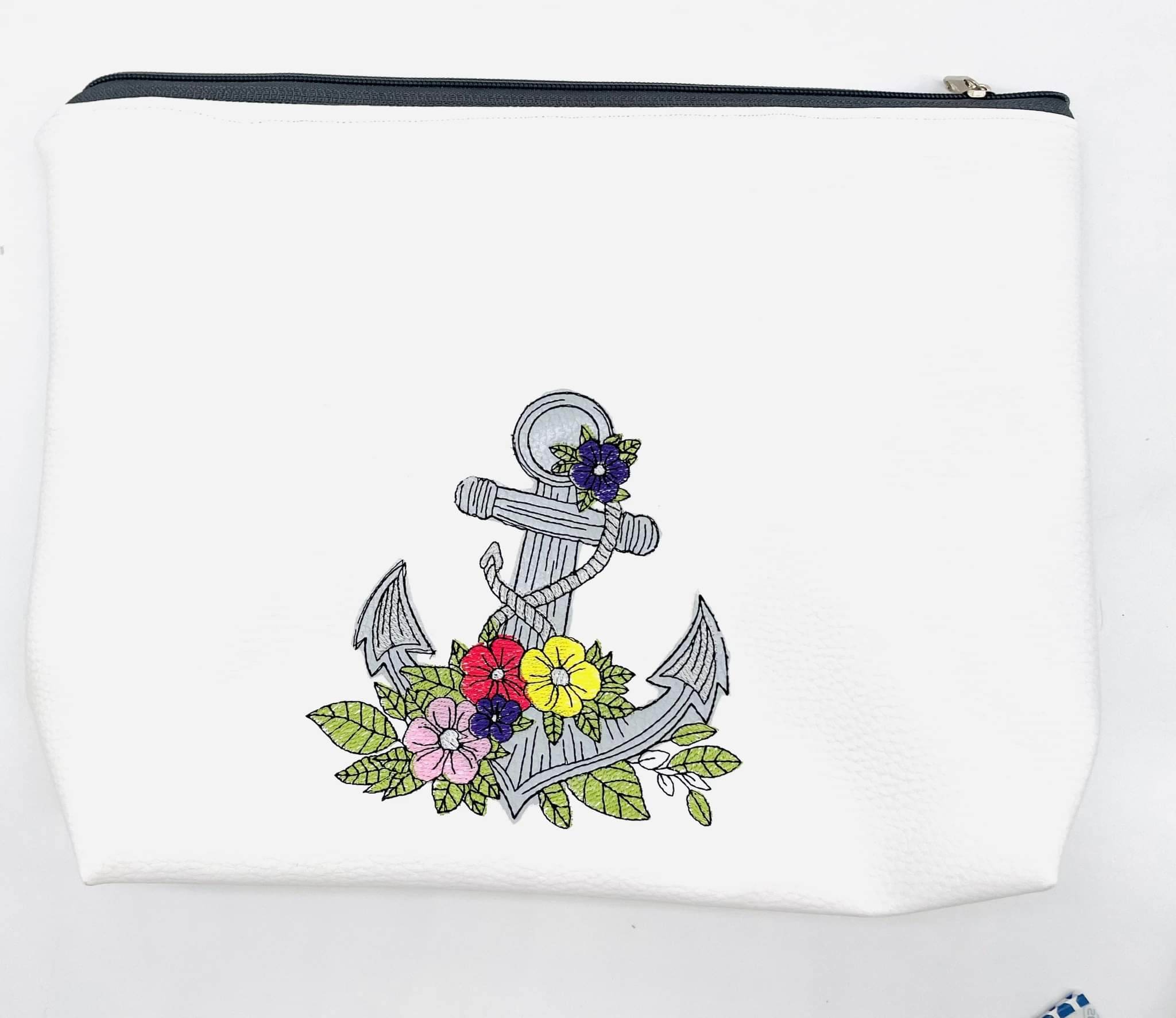 Anker Applikation Niceline Vollstich ab 13x18 Blumen Stickdatei - Sewando