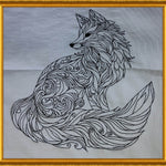 Stickdatei Fuchs Redwork Niceline 5 Größen ab 10x10 - Sewando