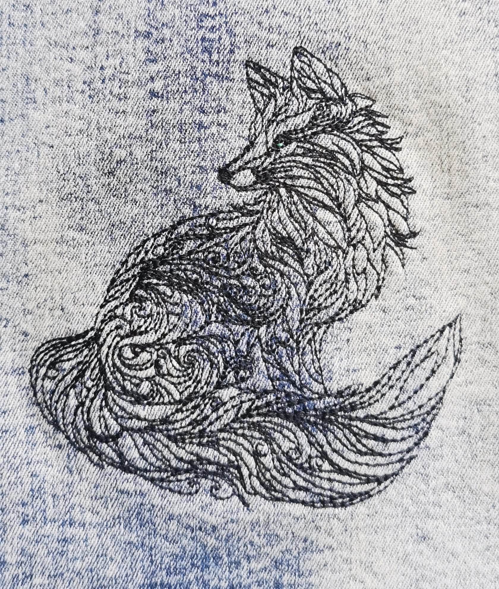 Stickdatei Fuchs Redwork Niceline 5 Größen ab 10x10 - Sewando