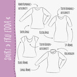 SHIRT "FRU EDDA" | Nähanleitung und Schnittmuster Gr. 32-58