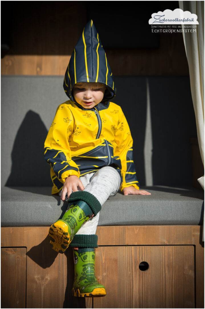 Mini Wetterheld Allwetter-Jacke, Winterjacke, Softshelljacke, Regenjacke für 69cm-104cm Körpergröße - Sewando