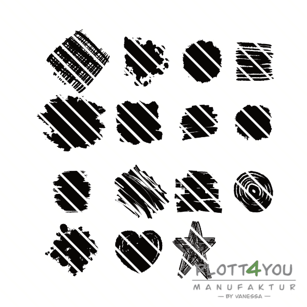 Flecken | SVG, DXF, PNG Plotterdatei, Laserdatei - Sewando