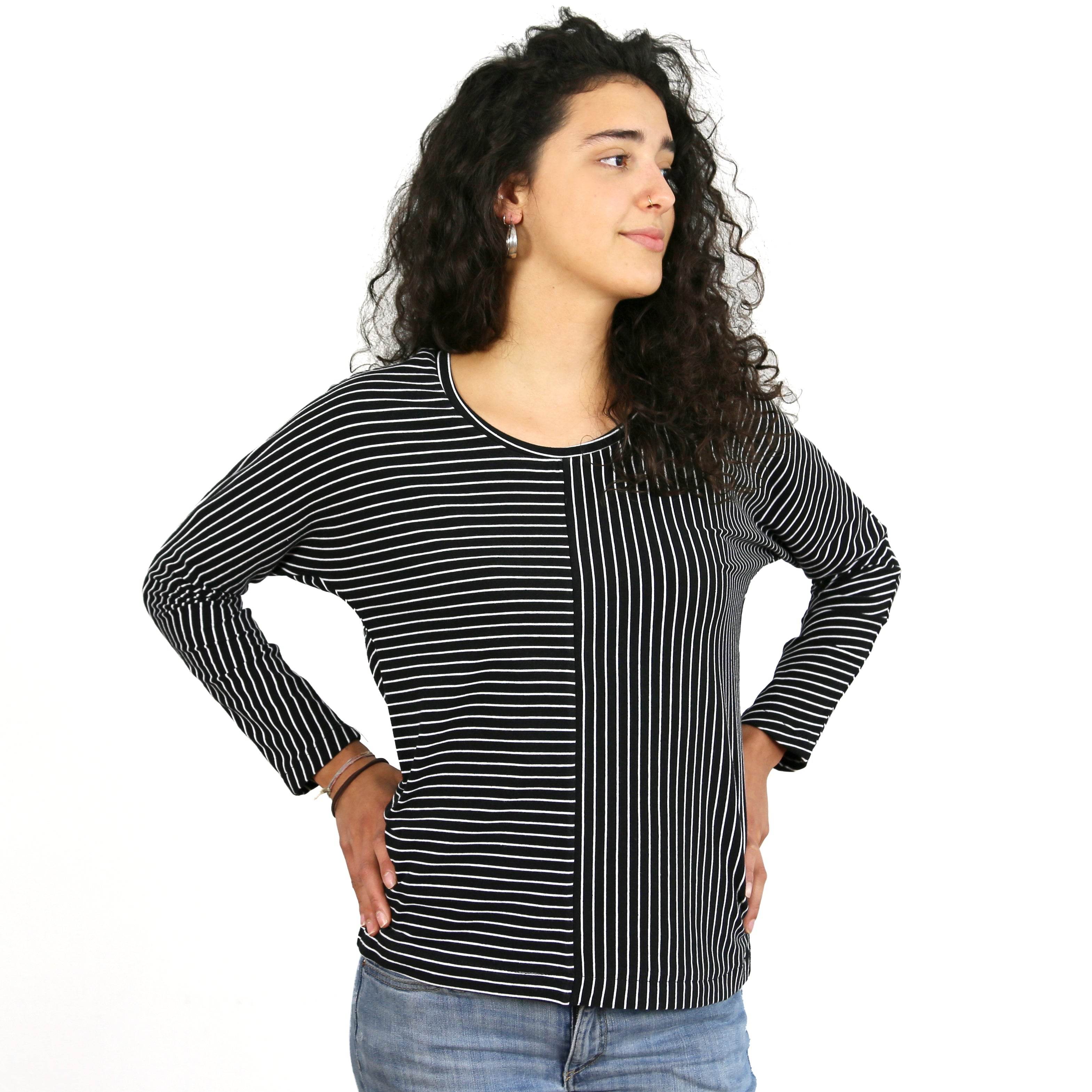Fledermausshirt FRAU JETTE | Schnittmuster Gr. XS-L - Sewando