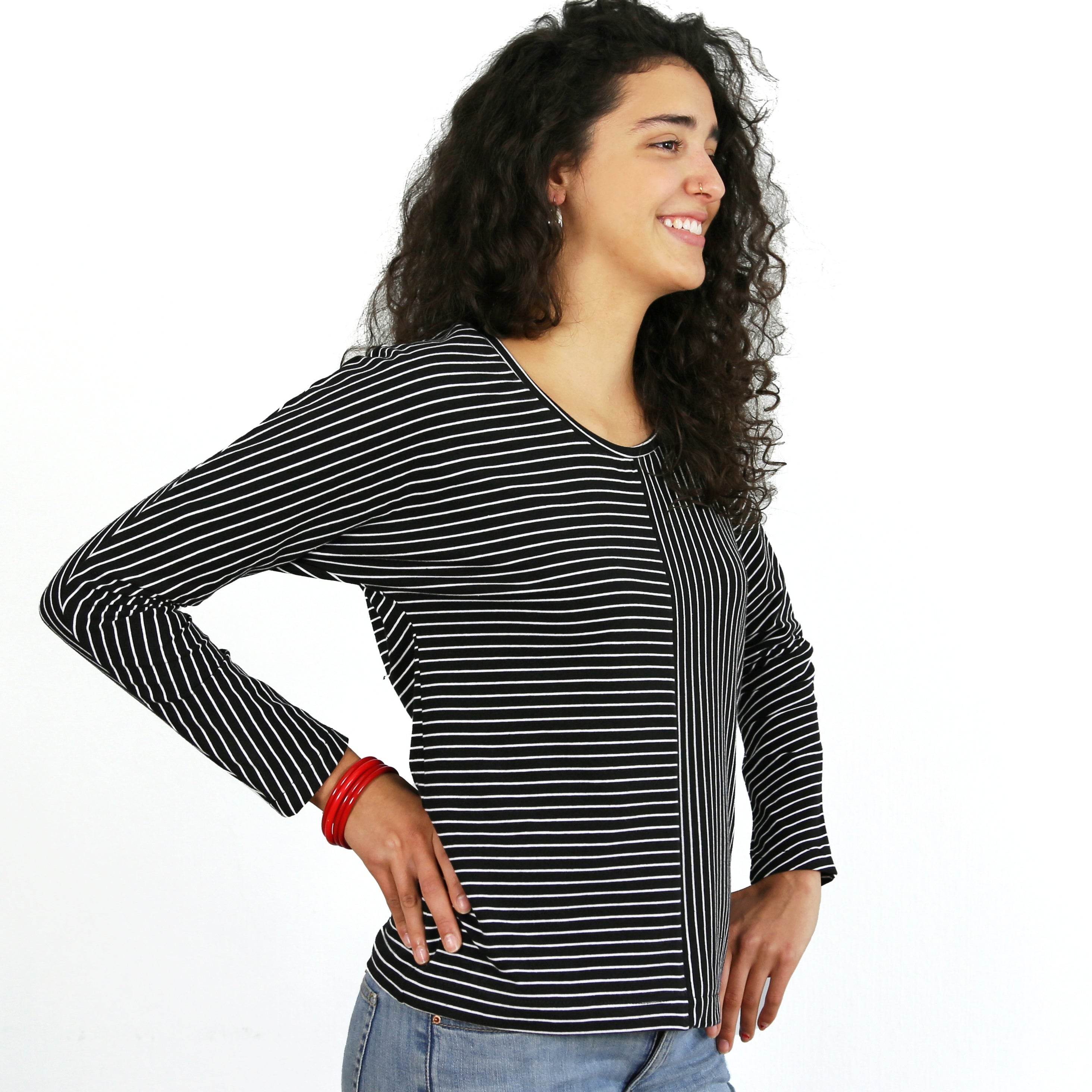 Fledermausshirt FRAU JETTE | Schnittmuster Gr. XS-L - Sewando