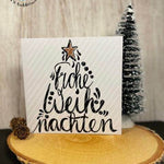 Frohe Weihnachten-Tannenbaumform | SVG, DXF, PNG Plotterdatei, Laserdatei - Sewando