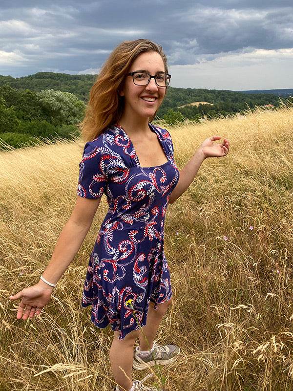 Schnittmuster Ginette - Shirt oder Kleid mit Trapezausschnitt und Raffung Gr. 34-54 - Sewando