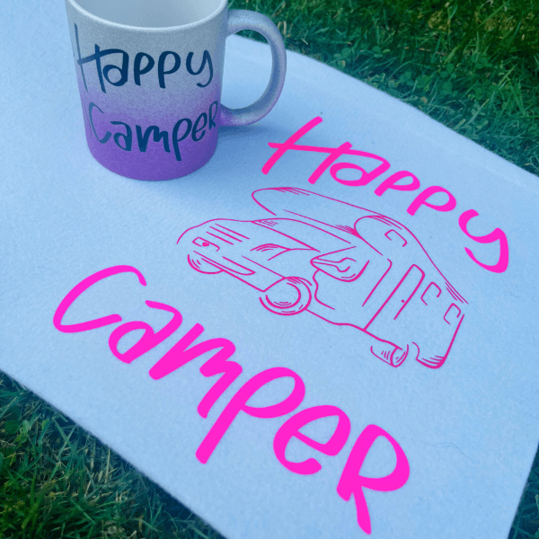 Happy Camper | SVG, DXF & PNG Plotterdatei, Laserdatei - Sewando