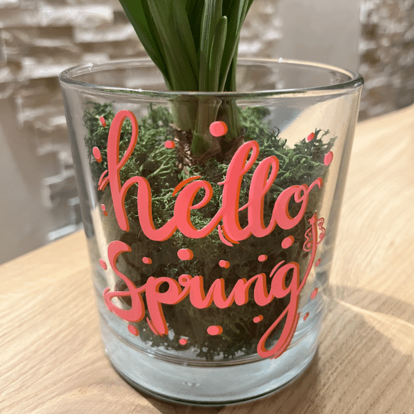Hello Spring | SVG, DXF & PNG Plotterdatei, Laserdatei - Sewando