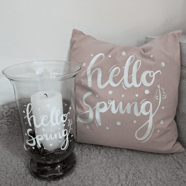 Hello Spring | SVG, DXF & PNG Plotterdatei, Laserdatei - Sewando