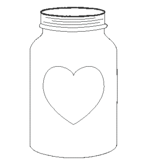 Stickdatei - Vase / Vorratsglas / Einmachglas mit Herz in 8 Größen - Sewando