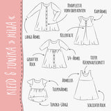 KLEID & TUNIKA "HILJA" | Nähanleitung und Schnittmuster | 3 Weiten Gr. 86-164