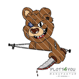 Horrorteddy | SVG, DXF, PNG Plotterdatei, Laserdatei - Sewando