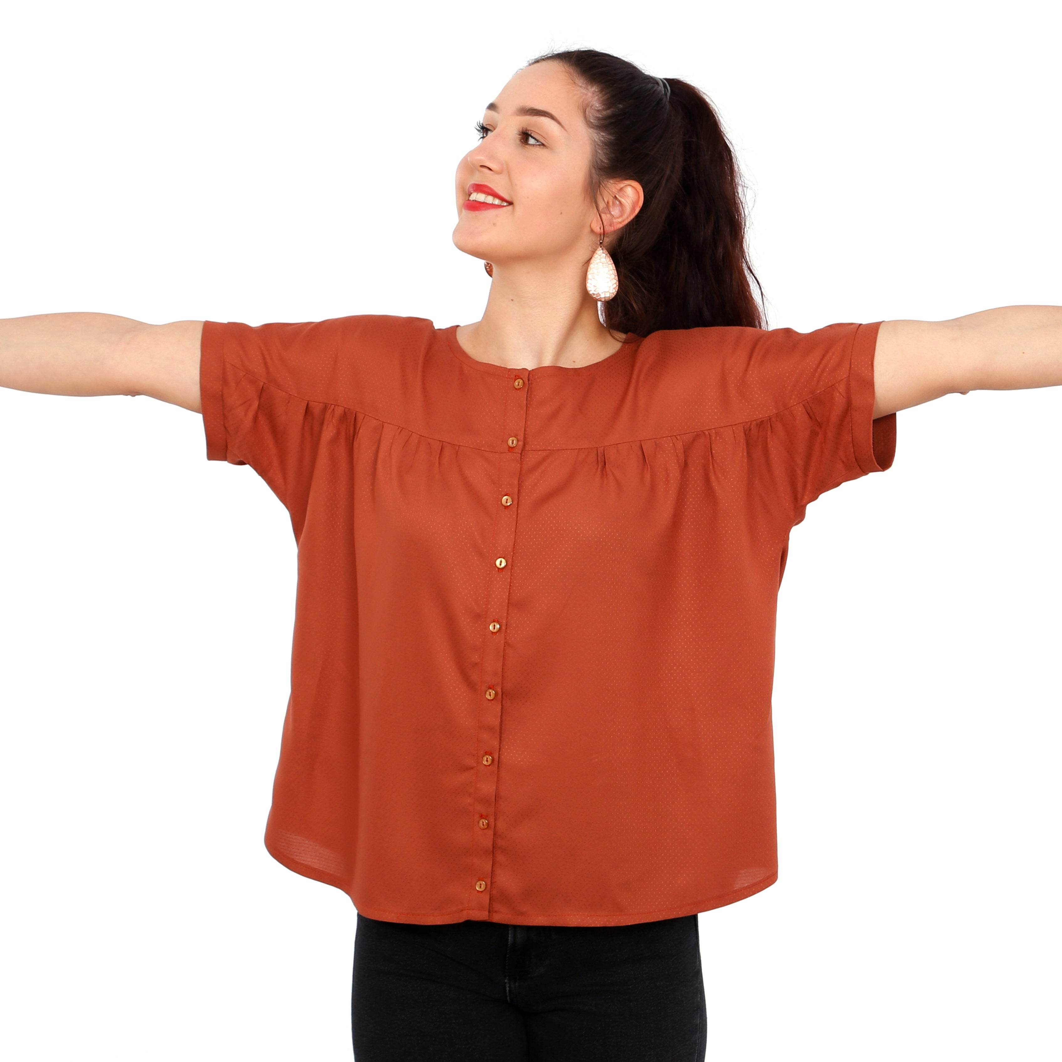Kurzarmbluse FRAU SUZY | Schnittmuster XS-XXL : - Sewando