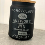 Schoki ist die Antwort | SVG, DXF, PNG Plotterdatei, Laserdatei - Sewando