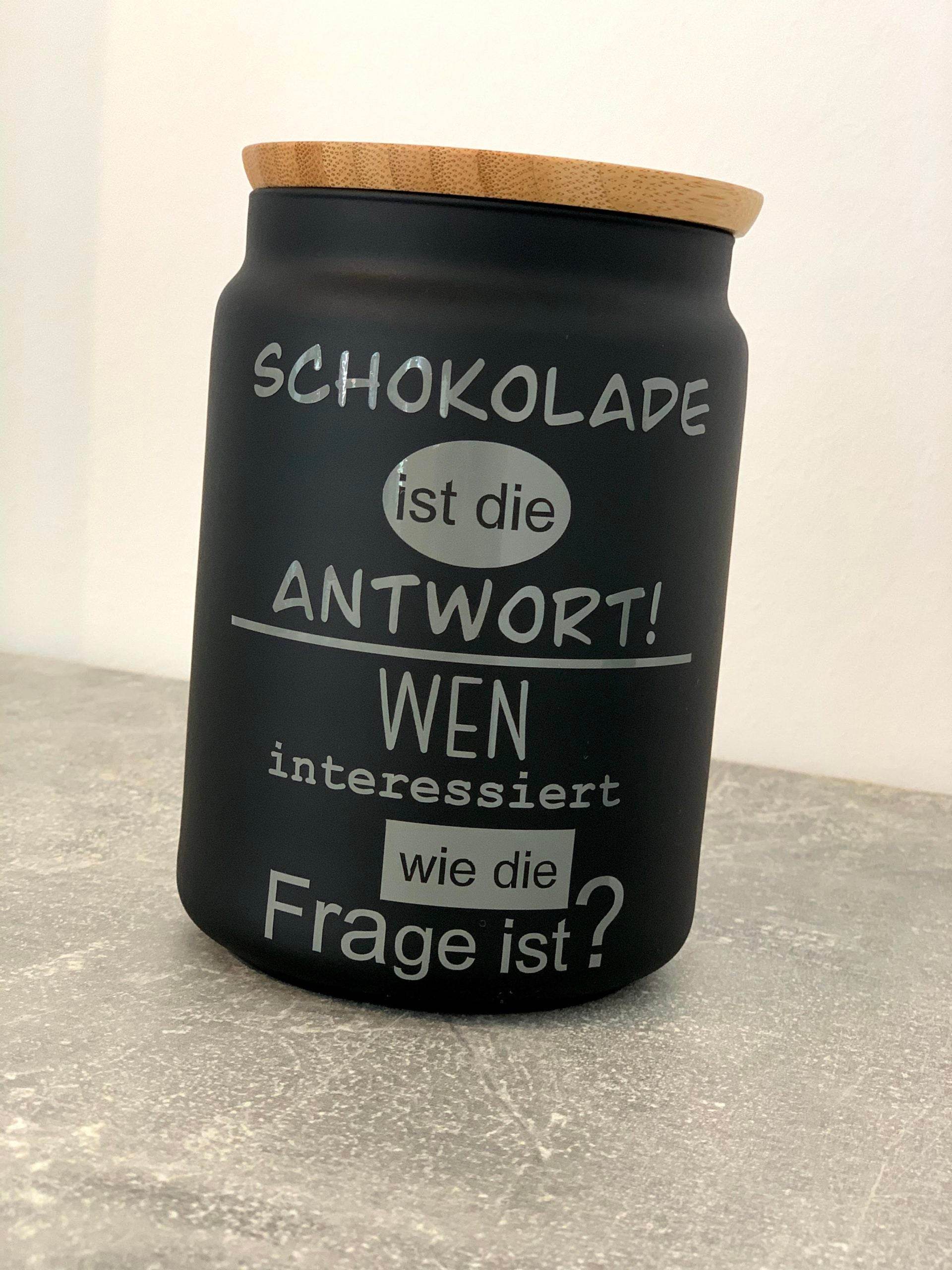 Schoki ist die Antwort | SVG, DXF, PNG Plotterdatei, Laserdatei - Sewando
