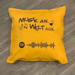 Musik an, Welt aus | SVG, DXF, PNG Plotterdatei, Laserdatei - Sewando