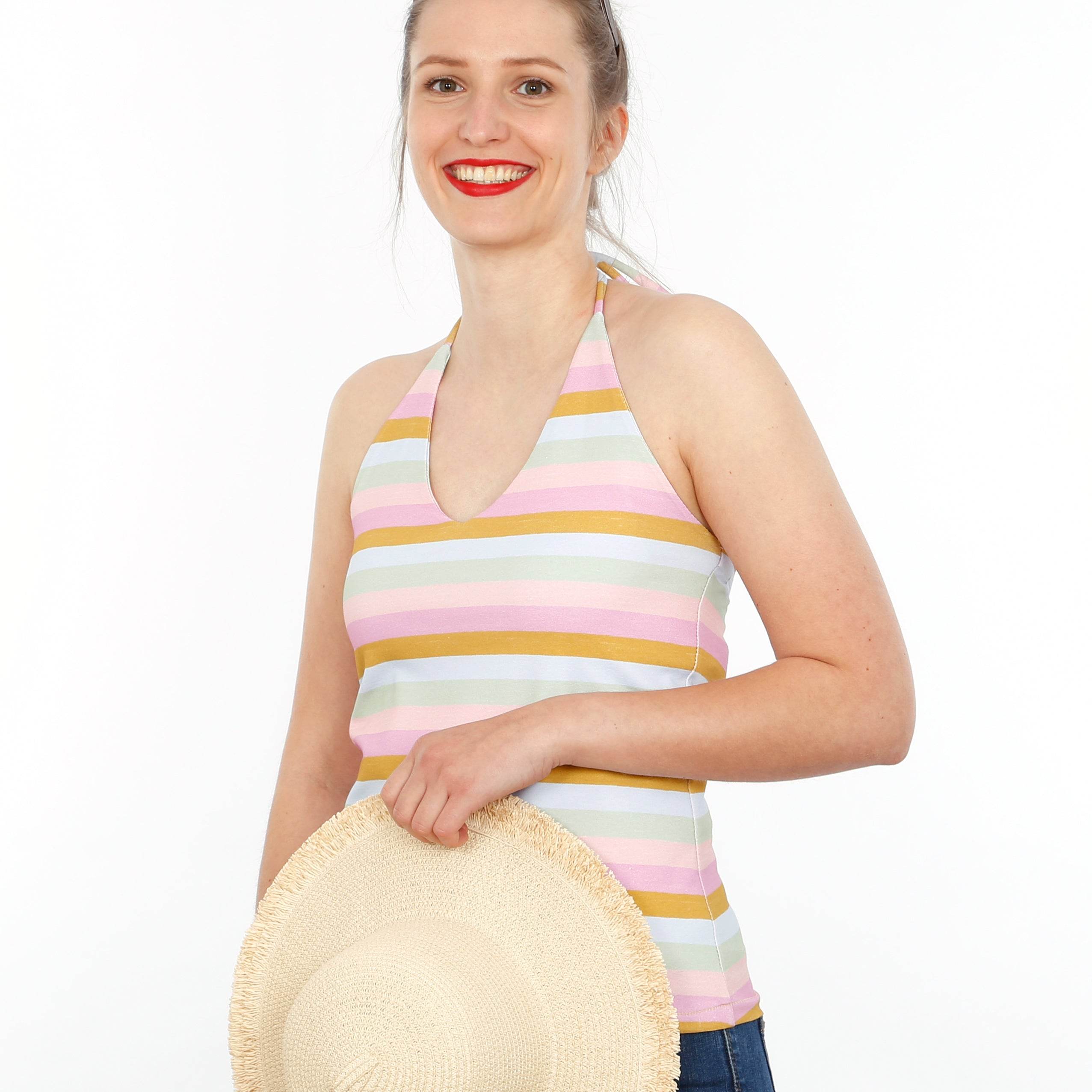 Neckholdertop FRAU FENNA | Schnittmuster Gr. XXS-XL - Sewando