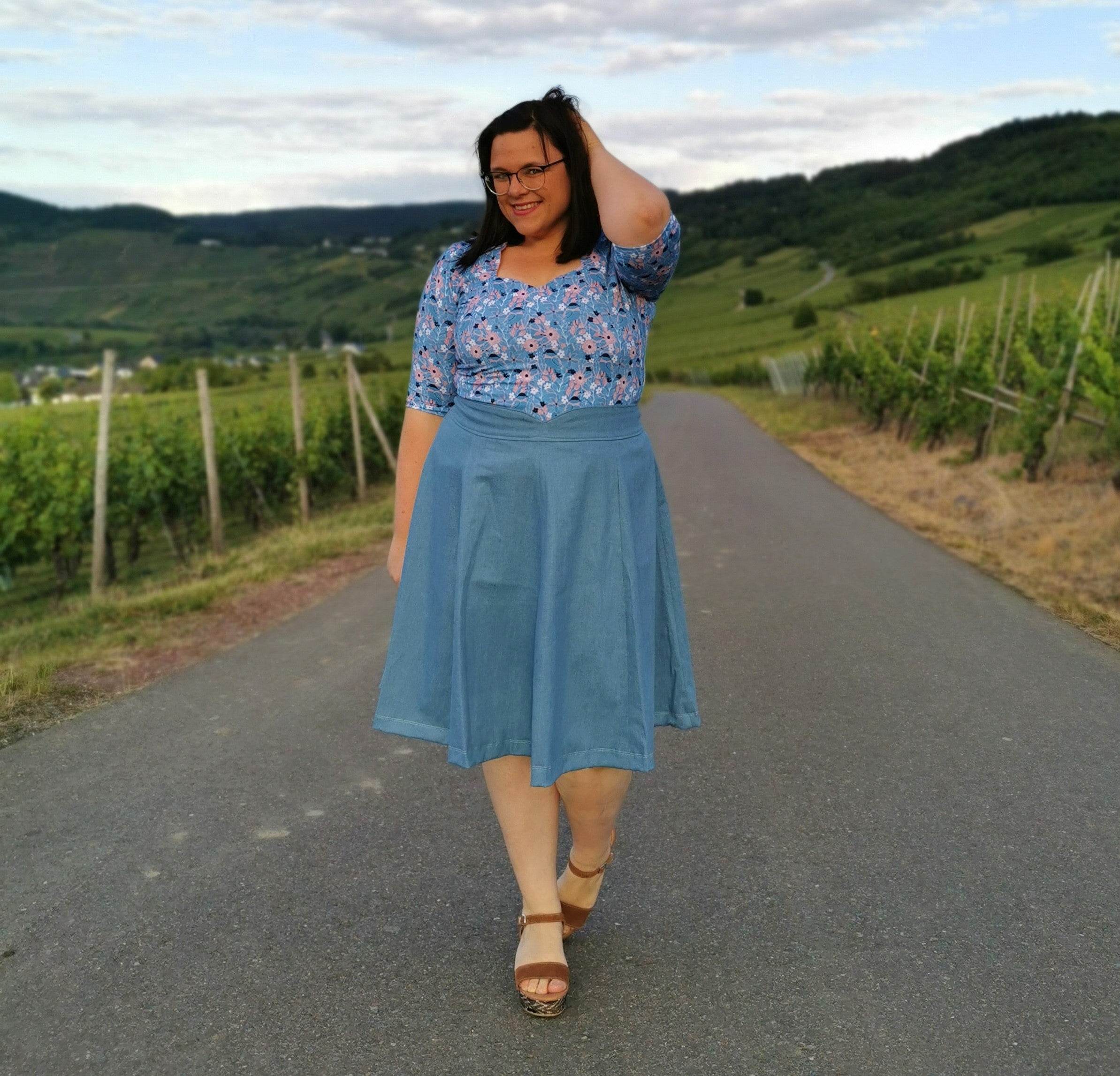 Sommerbundle Shirt/ Kleid Sommerlieb und Rock Anais Gr. 32-58 - Sewando