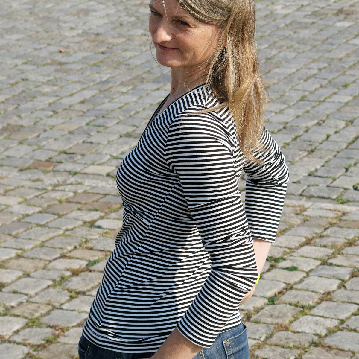 Langarmshirt FRAU LIESE | Schnittmuster XS-XXL : - Sewando