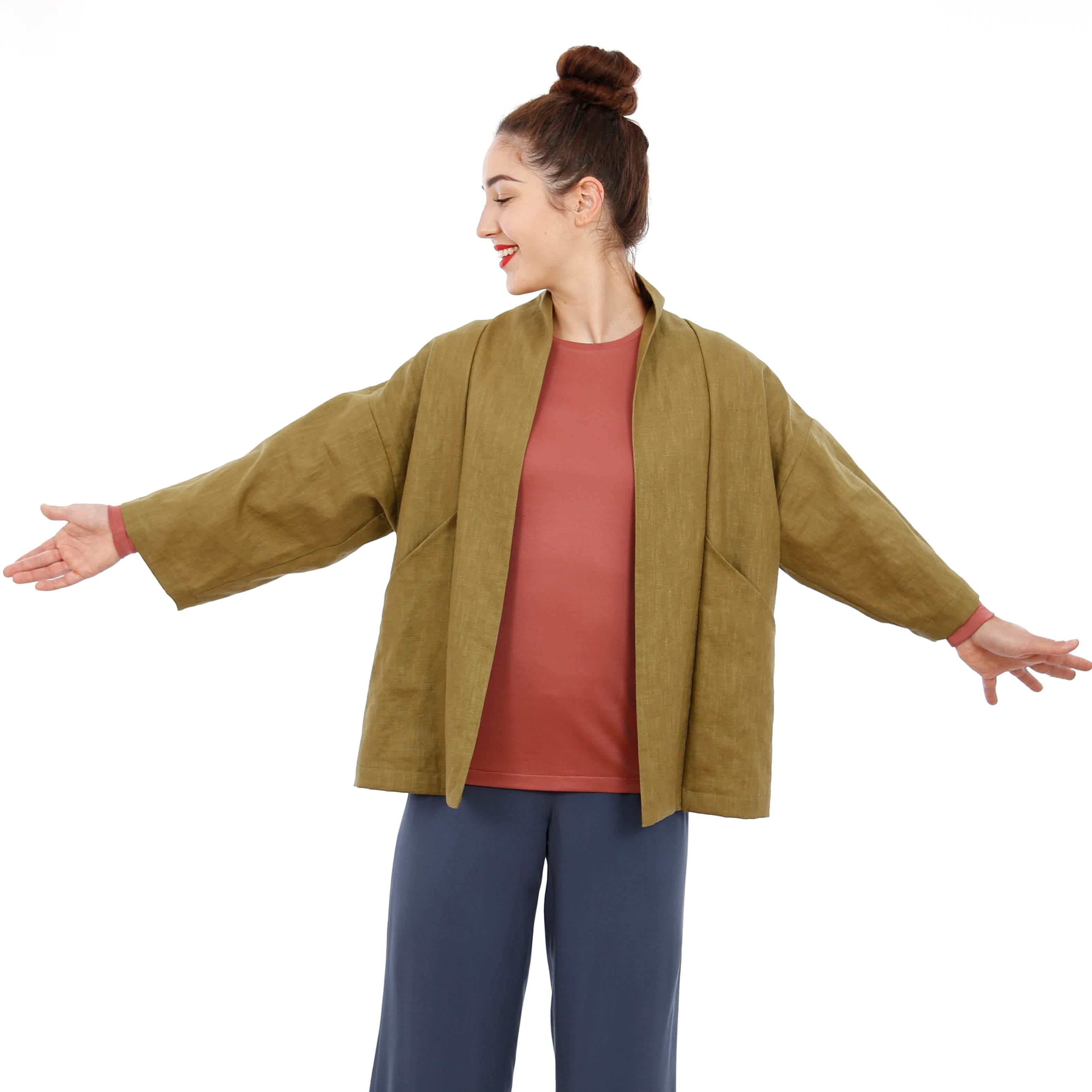 Kimonojacke FRAU SINA | Schnittmuster Gr. XS-XXL : - Sewando