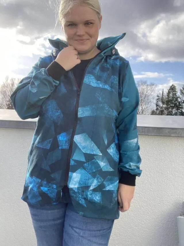 Schnittmuster Sweatjacke Labradorit Gr. 32 - 58 DE - Sewando