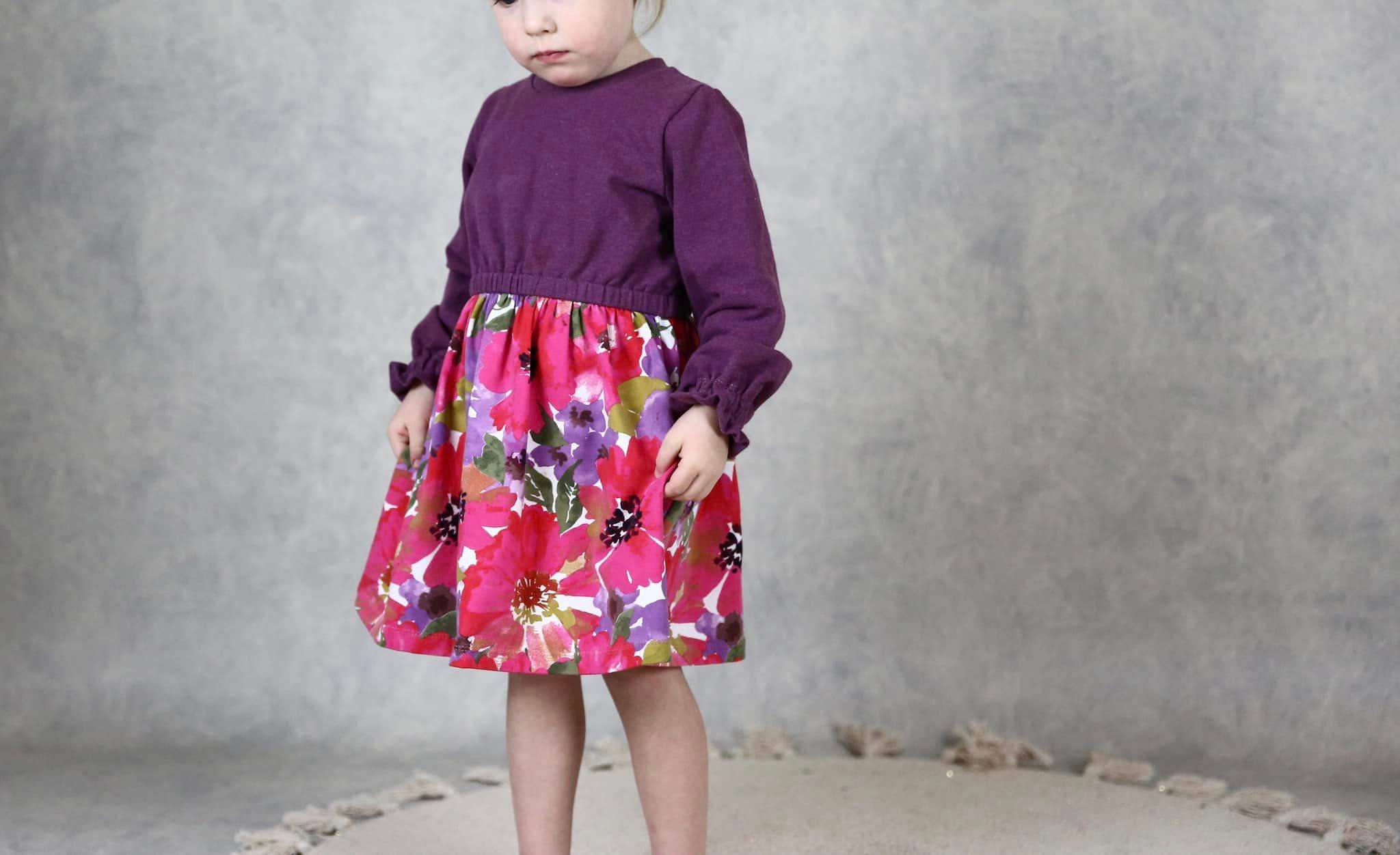 Schnittmuster Wildblume – Oberteil, Tunika oder Kleid | PDF-Download | Größen 86-134 - Sewando