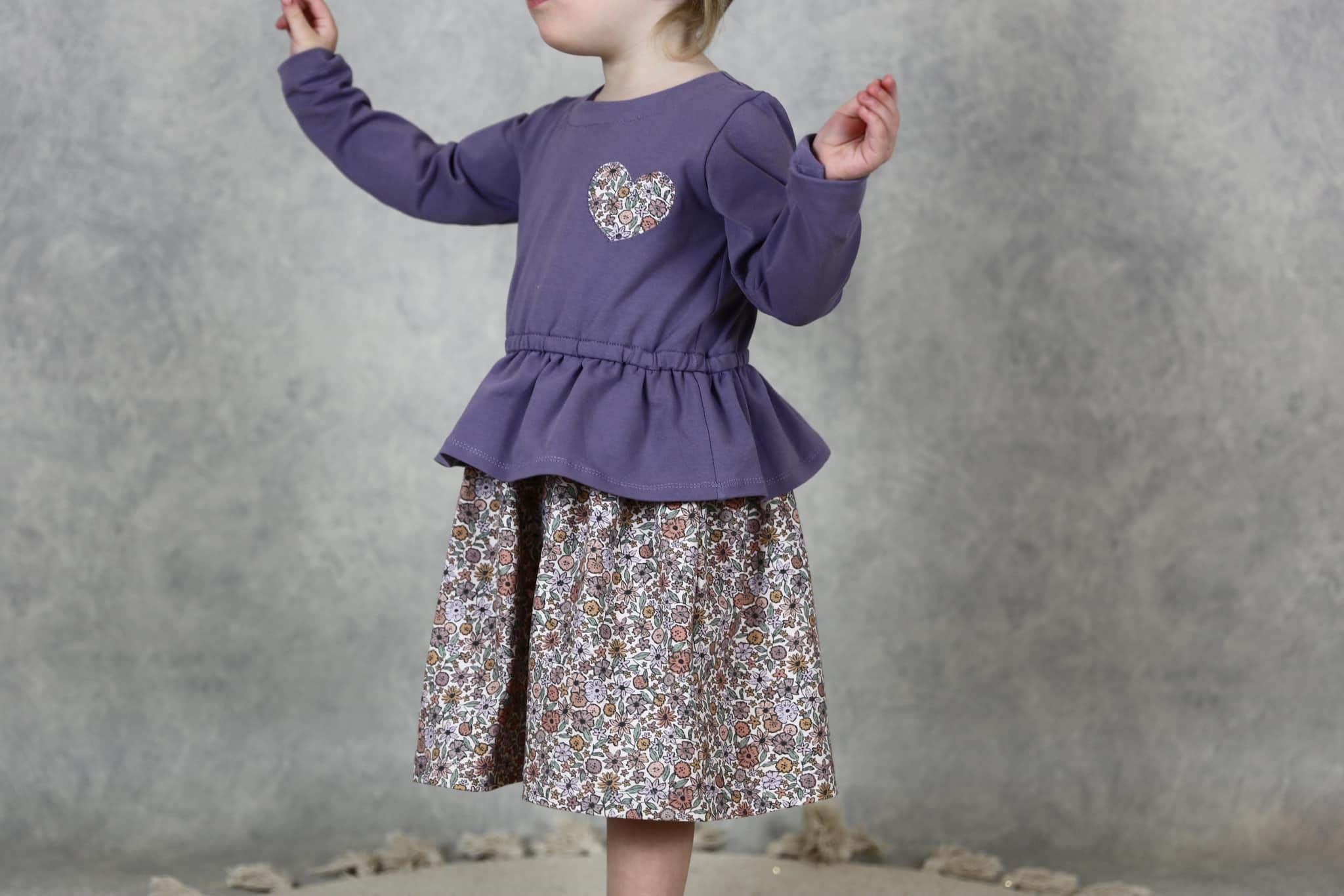 Schnittmuster Wildblume – Oberteil, Tunika oder Kleid | PDF-Download | Größen 86-134 - Sewando