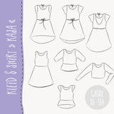 KLEID & SHIRT "KAJA" | Nähanleitung und Schnittmuster Gr. 86-164
