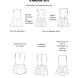 Schnittmuster Faltenzauber für dehnbare Stoffe - Kleid | PDF-Download | Größen 86-152 - Sewando