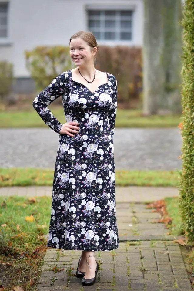 Schnittmuster Kleid Rosenquarz Gr. A - M DE/EN/FR - Sewando