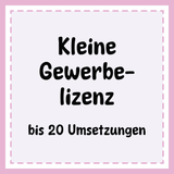 Kleine Gewerbelizenz (20 Stück) für eine Datei von Hey Julie! - Sewando
