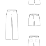 Schnittmuster LEANDRINE - lockere Sommerhose Gr. 34-54 - Sewando