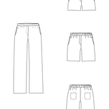 Schnittmuster LEANDRINE - lockere Sommerhose Gr. 34-54 - Sewando