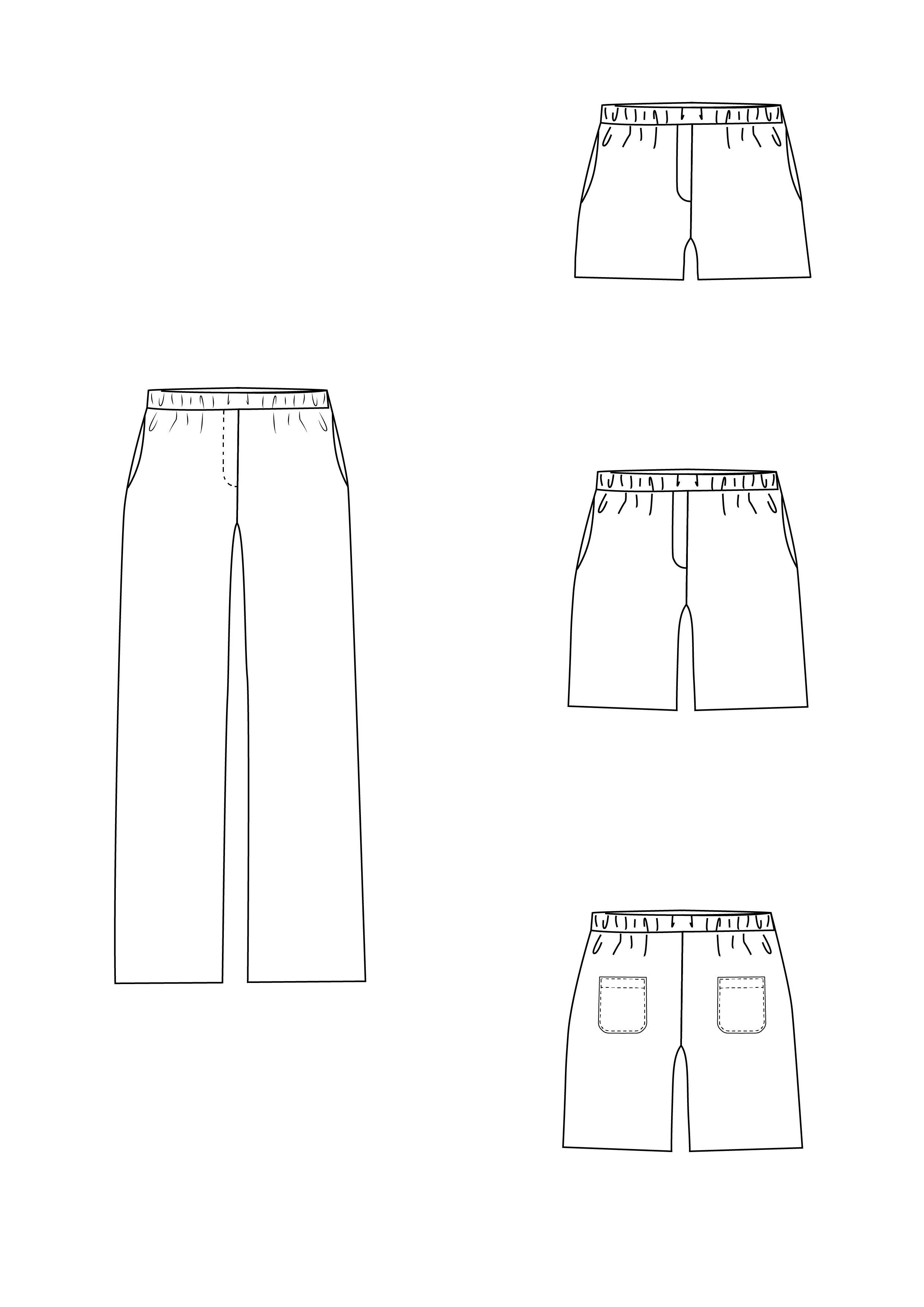 Schnittmuster LEANDRINE - lockere Sommerhose Gr. 34-54 - Sewando